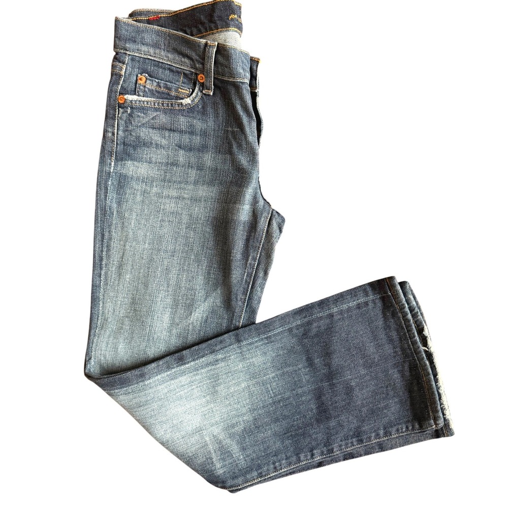7 For All Mankind Bootcut Jeans Embroidered Flap‎ Back Size 26 Classic READ